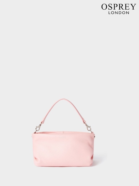 Osprey London Pink The Carina Leather Shrug Bag (W92527) | £0