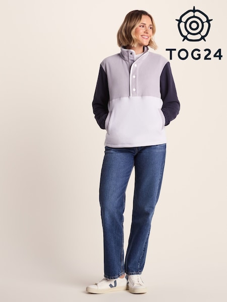 Tog 24 Grey Womens Symes 1/2 Neck Fleece (W92615) | £35