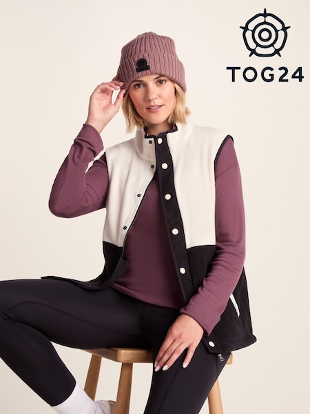 Tog 24 Cream Womens Tunston Fleece Gilet (W92957) | £32