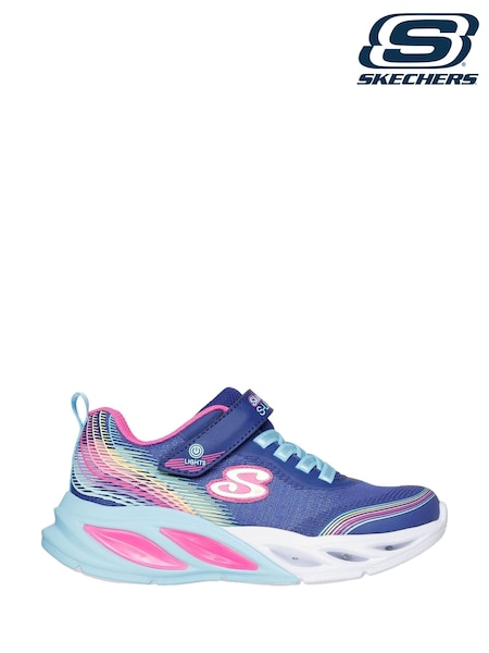Skechers Blue Cosmic Glow Rainbow Beam Trainers (W92986) | £44
