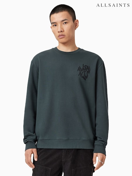 AllSaints Blue Orlando Crew Sweatshirt (W93322) | £109