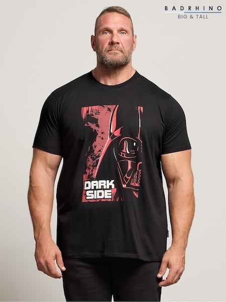 BadRhino Big & Tall Black Star Wars T-Shirt (W94179) | £24