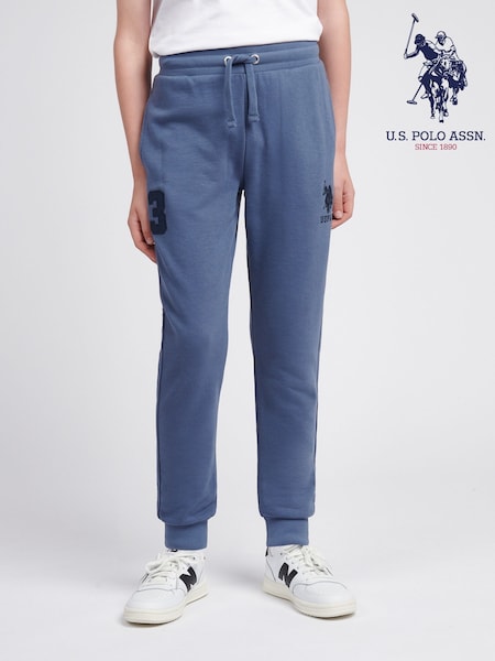 U.S. Polo Assn. Blue Boys Player 3 Loopback Joggers (W94500) | £35 - £42