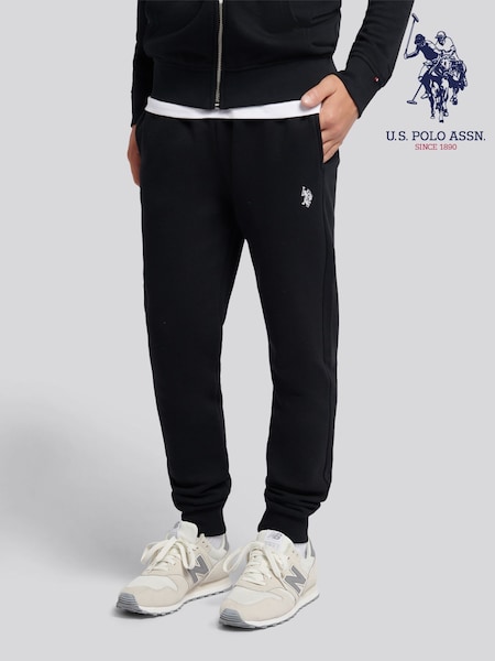 U.S. Polo Assn. Black Double Horsemen Joggers (W94520) | £30 - £36