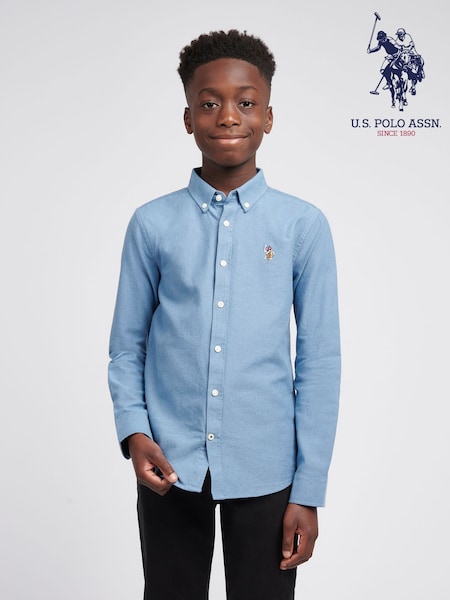 U.S. Polo Assn Vintage Indigo Boys Oxford Shirt (W94543) | £35 - £42