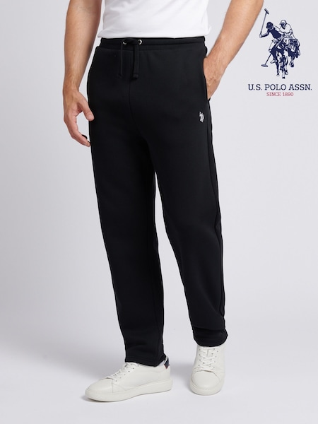 U.S. Polo Assn. Black Mens Double Horsemen Straight Leg Joggers (W94820) | £50