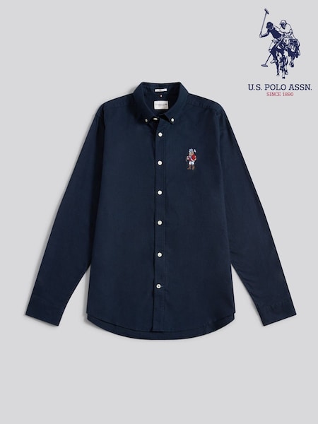 U.S. Polo Assn. Navy Blue Mens Chuck Oxford Shirt (W94872) | £65