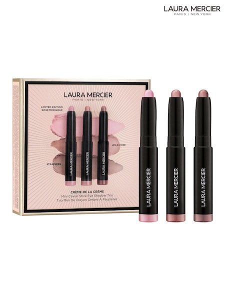Laura Mercier Mini Cream de la Cream Caviar Stick Eyeshadow Trio worth 40 (W94915) | £28
