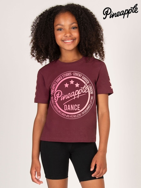 Pineapple Red Girls Burgundy Ombre Star T-Shirt (W95135) | £20