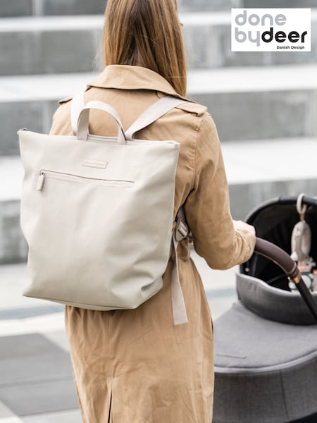 Done by Deer Natural Adult Backpack with Changing Mat (W95142) | £80