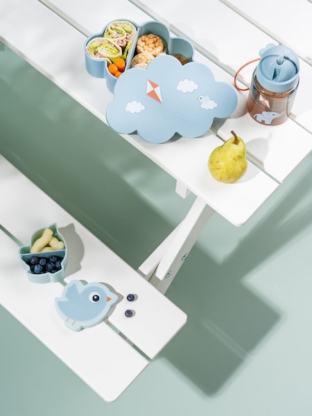 Done by Deer Blue Lunch & Snack Box with Straw Bottle Playground Powder (W95148) | £25