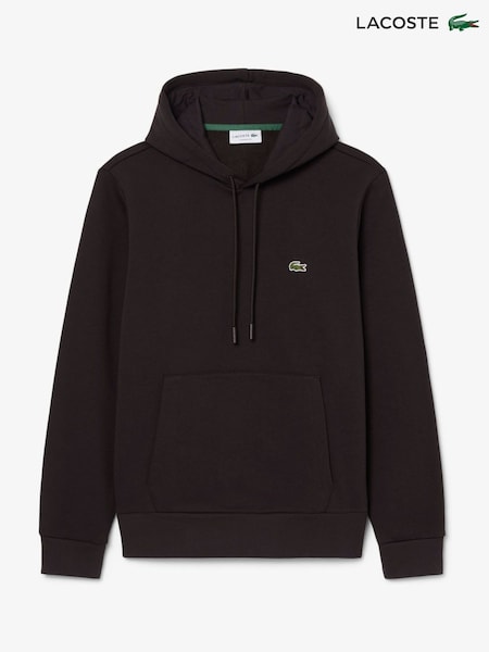 Lacoste Brown Brushed Fleece Hoodie (W95215) | £120