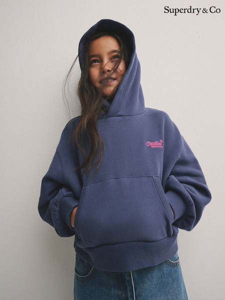 Superdry Navy and Pink Hoodie (W95426) | £25 - £29