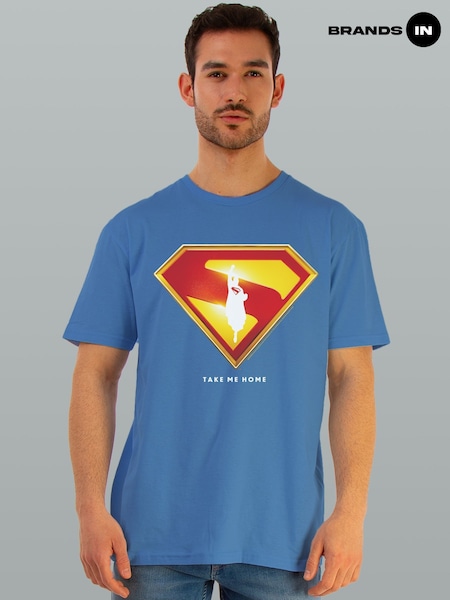 Brands In Blue DC Comics Superman Shield T-Shirt (W95441) | £23