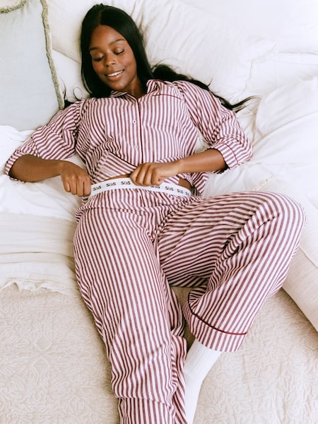 Stripe & Stare Purple Pyjamas Top (W95462) | £70