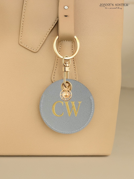 Jonnys Sister	Personalised Faux Leather Bag Accessory with Gold Tone Sun Charm (W95535) | £20