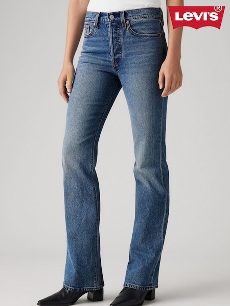 Levi's Mid Blue Denim Wedgie Bootcut Jeans (W95667) | £100