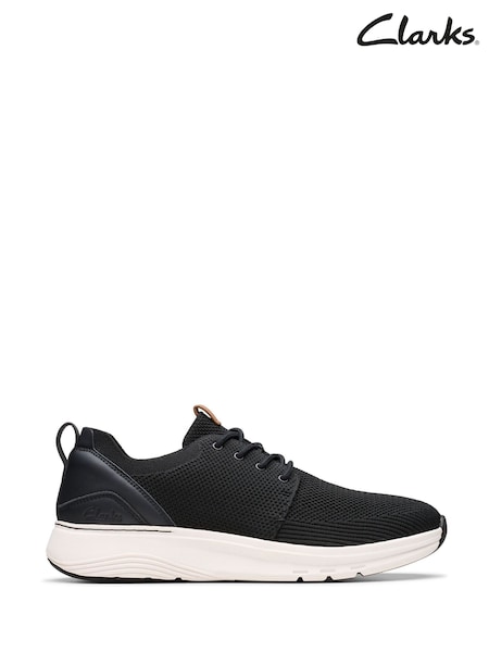 Clarks Black Essentials Motion Trex MX Trainers (W95684) | £60