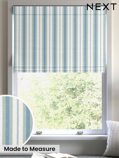 Blue Balthica Made to Measure Roman Blind (W95720) | £79