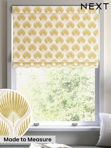 Yellow Poale Made to Measure Roman Blind (W95726) | £70
