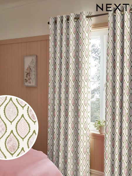 Orange Mesop Made to Measure Curtains (W95748) | £82