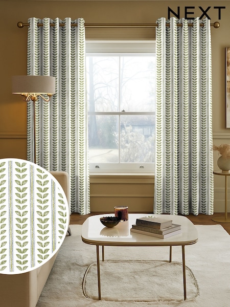 Green Liber Made to Measure Curtains (W95751) | £82