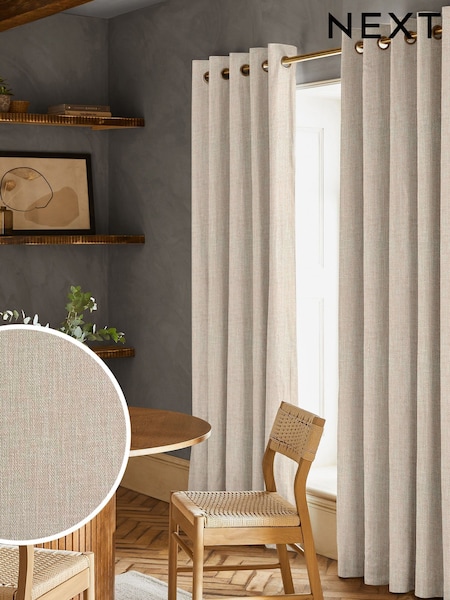 Natural Knit Made to Measure Curtains (W95753) | £119