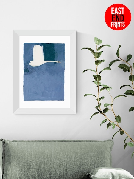 East End Prints White The Swan ll by Jorgen Hansson Wall Art (W95802) | £50 - £130