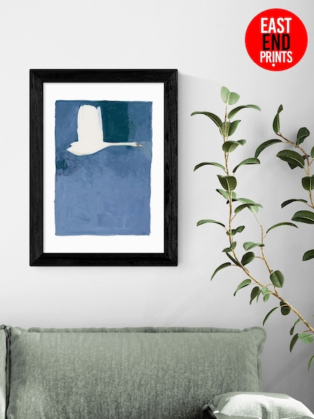 East End Prints Black The Swan ll by Jorgen Hansson Wall Art (W95806) | £50 - £130