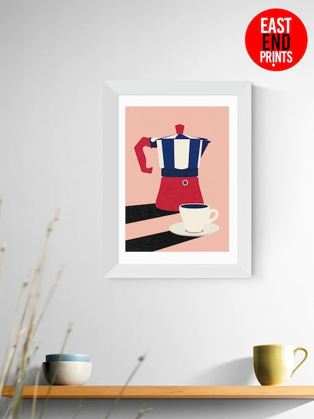 East End Prints White Mokka Pot by Rosi Feist Wall Art (W95809) | £50 - £130
