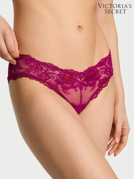 Victoria's Secret Berrylicious Purple XDye Cheeky Lace Knickers (W96039) | £18