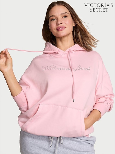 Victoria's Secret Pretty Blossom Pink Fleece Hoodie (W96061) | £75