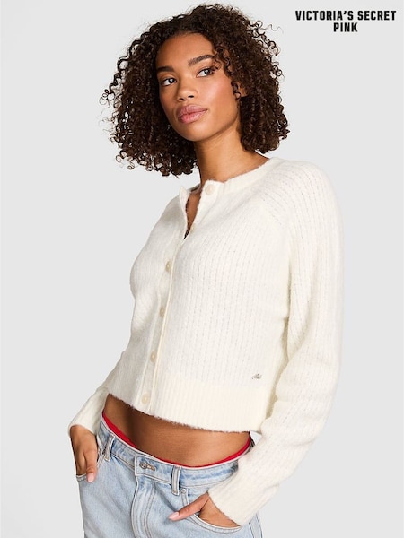 Victoria's Secret Pink Winter White Knit Cardigan (W96074) | £60