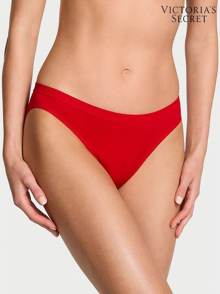 Victoria's Secret Bright Vermillion Red Bow Bikini Knickers (W96176) | £10