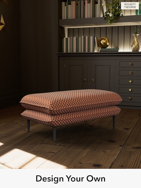 Cut Checkerboard/Rust Orange The Lola By Rockett St George (W96255) | £450