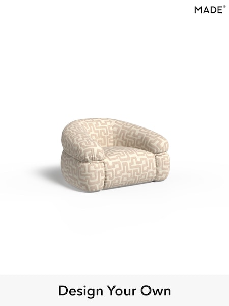 Clyde Abstract/Light Oatmeal Natural Soma By Made (W96265) | £1,050
