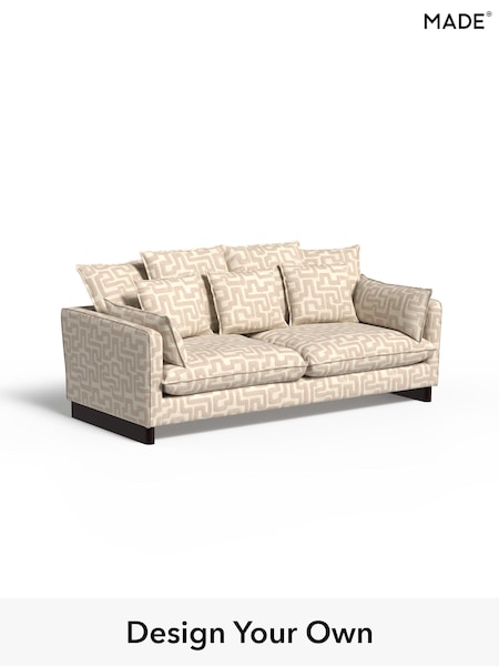 Clyde Abstract/Light Oatmeal Natural Whitby By Made (W96266) | £1,575