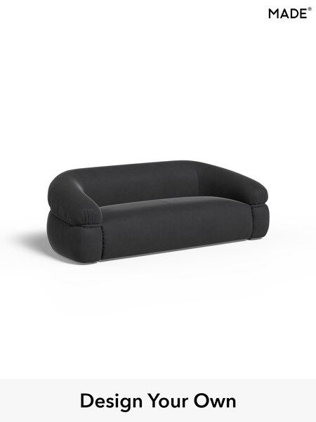 Matt Velvet Easy Clean/Charcoal Grey Soma By Made (W96273) | £1,399