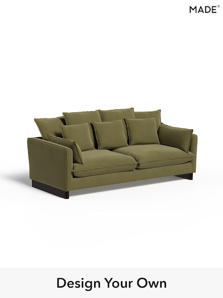 Matt Velvet Easy Clean/Fern Green Whitby By Made (W96274) | £1,499