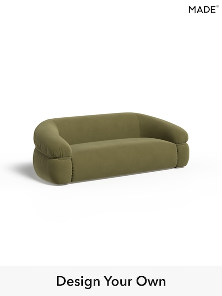 Matt Velvet Easy Clean/Fern Green Soma By Made (W96275) | £1,399