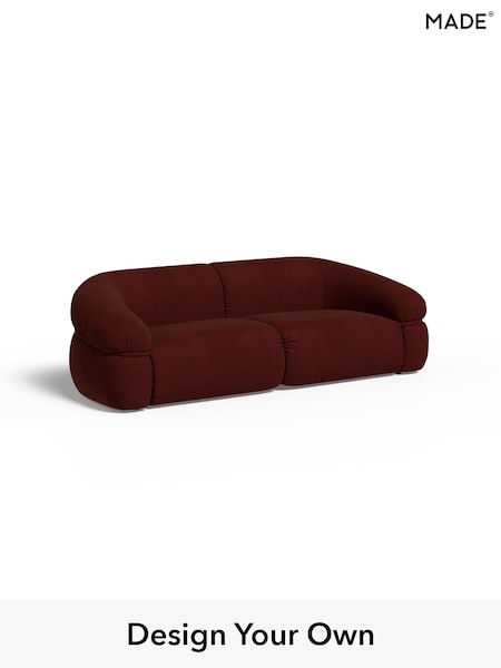 Matt Velvet Easy Clean/Rust Red Soma By Made (W96278) | £1,499
