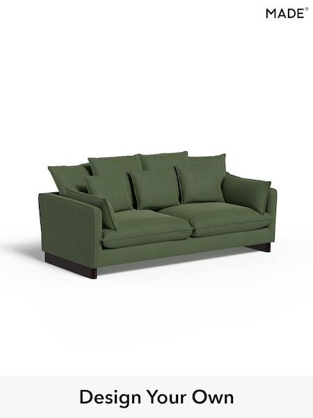 Matt Velvet Easy Clean/Grass Green Whitby By Made (W96283) | £1,499