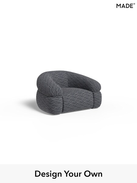 Textured Wave Boucle/Dark Ink Blue Soma By Made (W96285) | £1,099