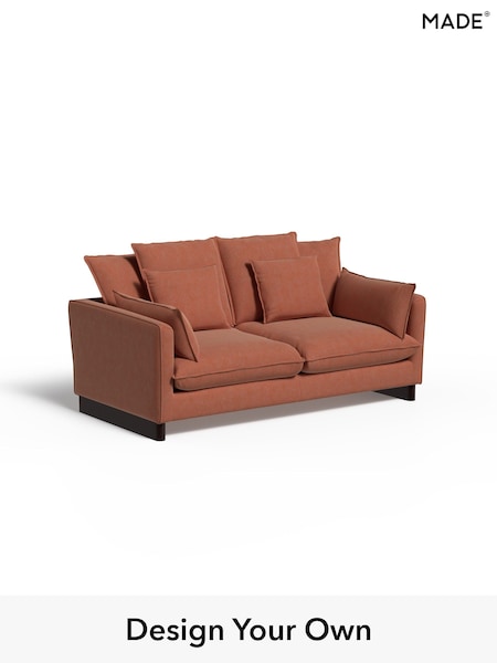 Soft Chenille Easy Clean/Paprika Orange Whitby By Made (W96286) | £1,475