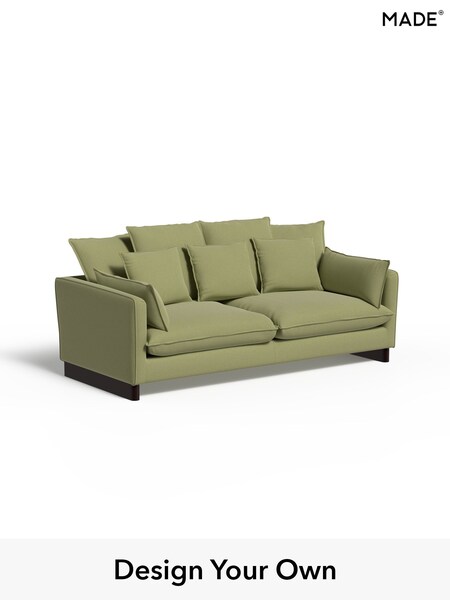 Soft Chenille Easy Clean/Green Tea Whitby By Made (W96290) | £1,575