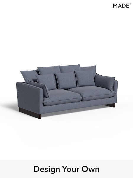 Soft Chenille Easy Clean/Denim Blue Whitby By Made (W96292) | £1,575