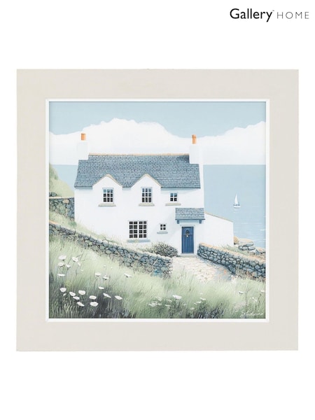 Gallery Home Multicoloured Shoreline Abode Framed Art (W96353) | £38