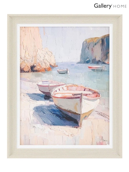 Gallery Home Multicoloured Reverberation Bay Framed Canvas (W96363) | £34