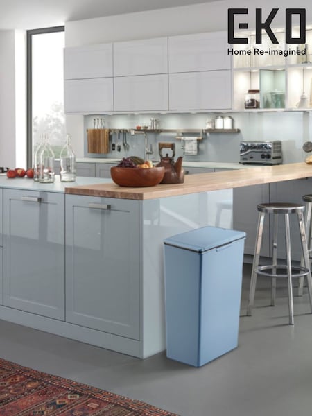 Eko Titanium Blue Morandi Touch Bin 30L (W96404) | £45