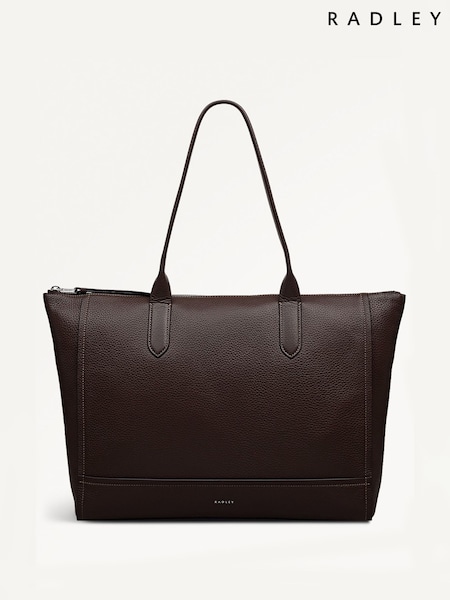 Radley Medium Oak Street Zip-Top Brown Tote (W96453) | £239